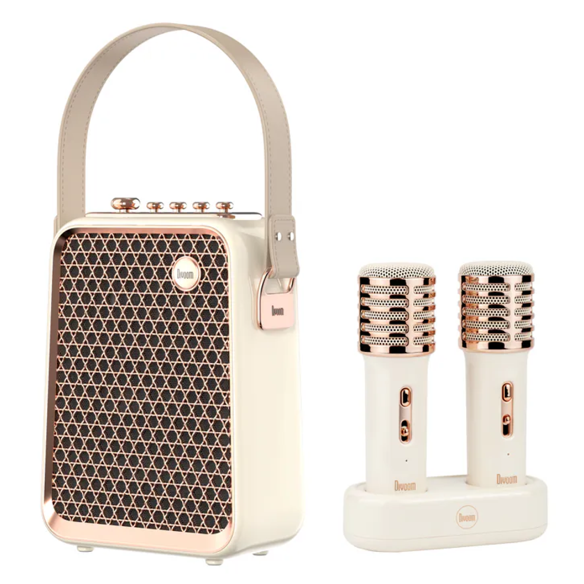 Divoom Songbird-HQ 2 (White) 便攜式藍牙卡拉OK套裝 (白色)